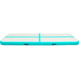 vidaXL Aufblasbare Gymnastikmatte mit Pumpe 500x100x20 cm PVC Grün