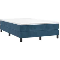 VidaXL Bettgestell ohne Matratze Dunkelblau 120x200 cm Samt