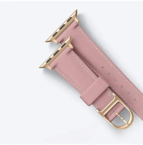 Class Band Leather Strap for Apple Watch 45 / 46 / 49 mm - Pink