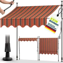 tillvex Klemmmarkise 200 cm beige/orange