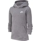 Nike Jungen Kapuzenpullover HOODED LONG SLEEVE TOP BV3757-091 128-137 - CARBON HEATHER/WHITE