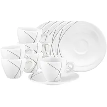 SELTMANN WEIDEN Espressotasse mit Untertasse 0,11 l Grau 6 St.