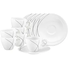 SELTMANN WEIDEN Espressotasse mit Untertasse 0,11 l Grau 6 St.