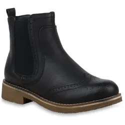 Damen Chelsea Boots in Schwarz