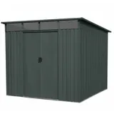 Floraworld Gartenhaus Pultdach 2,38 x 2,79 m Grau
