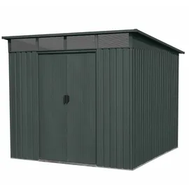 Floraworld Gartenhaus Pultdach 2,38 x 2,79 m Grau