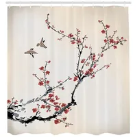 ABAKUHAUS Duschvorhang 175 x 200 cm schwarz