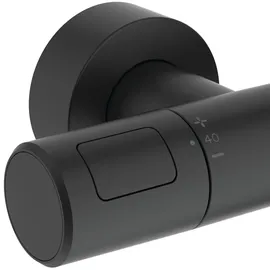Ideal Standard Ceratherm T25 M Aufputz-Duschsystem mit Thermostat Silk Black A8491XG
