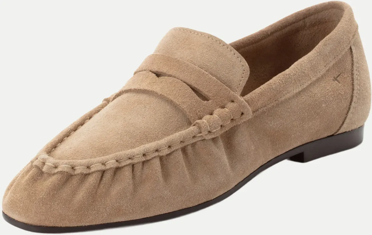 Ledermoccassin Beige 40