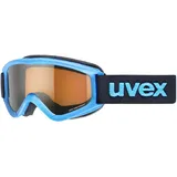 Uvex Speedy Pro - Skibrille für Kinder - konstrastverstärkend - vergrößertes, beschlagfreies Sichtfeld - blue/lasergold - one size