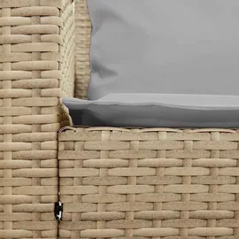 vidaXL Garten-Lounge-Set 9-tlg. beige