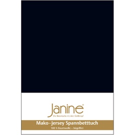 JANINE 5007 Mako-Feinjersey 90 x 190 - 100 x 200 cm schwarz