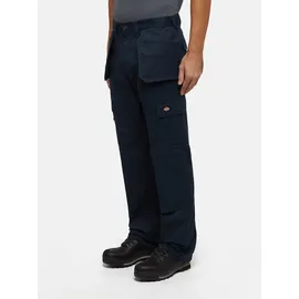 Dickies Arbeitshose "Dickies Workwear Hosen M DICKIES EVERYDAY TROUSERS mit Holster", Mädchen, Gr. 30x32, Länge 32, blau (schwarz navy), Obermaterial: 65% Polyester, 35% Baumwolle, Hosen Arbeitshose