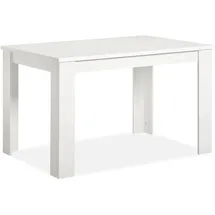 Homestyle4u Esstisch 80 x 75 x 80 cm weiß