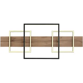GLOBO Deckenleuchte 1x LED 32W Holzoptik schwarz