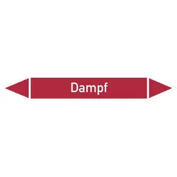 Rohrleitungskennzeichen Dampf - 270x37 mm Folie selbstklebend