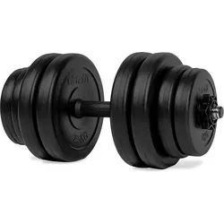 Kurzhantel - Verstellbar - Vinyl - 15 kg SCHWARZ 15 kg