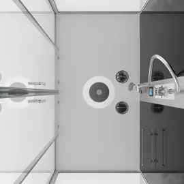 SANOTECHNIK New York Komplettdusche mit Schiebetür verschiedene Größen