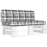 vidaXL Mittelsofa 120 x 80 x 70 cm Weiß