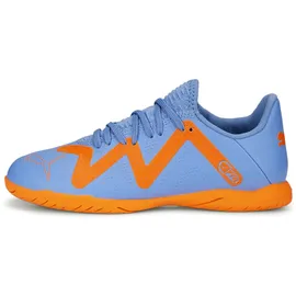 Puma Future Play It Junior Hallenschuhe Kinder Blue Glimmer/Puma White/Ultra Orange 31