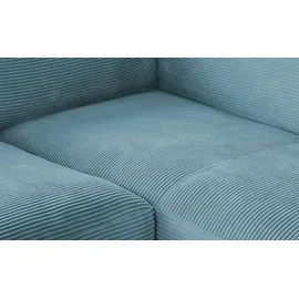 jette home Ecksofa Cord Sila ¦ türkis/petrol ¦ Maße (cm): B: 325 H: 85 T: 224.0