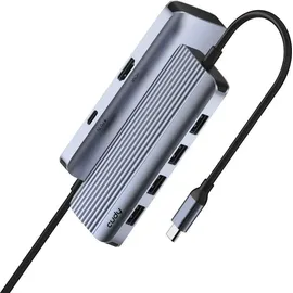 Cudy 6-IN-1 USB-C Hub with 4K HDMI - Grau/Silber