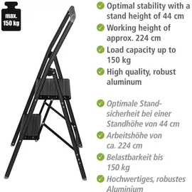 Wenko Compact Klapptrittleiter 2 Stufen