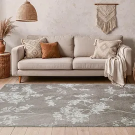 lola&moi Teppich, Parchment Silber, 240x340cm