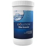 Evolution Chlor Granulat 1 kg schnelllöslich Stoß Desinfektion Schwimmbad Pool