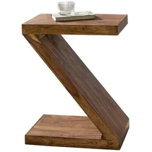 FineBuy Z Cube Braun Sheesham 44 x 30 x 59 cm