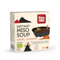 Lima Instant Miso Suppe Ingwer bio (4x15g)