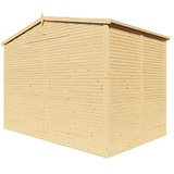 Bertilo Gerätehaus Apex 4  (Außenmaß inkl. Dachüberstand  (B x T): 323 x 210 cm, Holz, Natur)