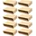 cyclingcolors 10x Einsteck-Lattenhalter 53 x 8 mm Kunststoff für Lattenrost Holzrahmen Bett Endkappen Befestigung zum Einfräsen, beige