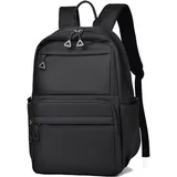 SONARIN Schulrucksack,Wasserdicht Casual Tagesrucksack 14 Zoll Laptop Rucksack für Damen Herren Reise-Rucksack Arbeit Daypack Schultasche College-Rucksack für Mädchen Jungen(Schwarz)
