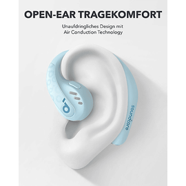 Soundcore by Anker AeroFit Pro, Open-ear Kopfhörer, Bluetooth Aquamarinblau