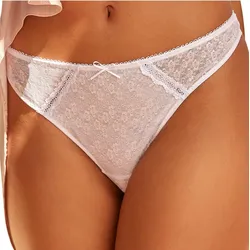 Vivance String, aus dezent transparenter Spitze Vivance weiß 40/42