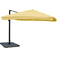 Mendler Ampelschirm HWC-A96, Gastronomie, 3x3m (Ø4,24m) Polyester Alu/Stahl 23kg
