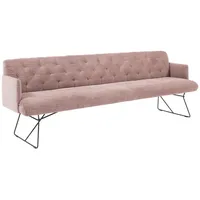 KAWOLA Esszimmerbank CHARME Cord rosa 246cm