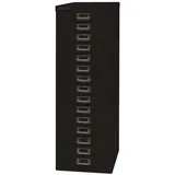 Bisley Aktenschrank MultiDrawer Schubladenschrank in Schwarz - Maße: H 86 x B 28 x T 38 cm schwarz