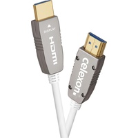 Celexon UHD Optical Fibre HDMI 2.0b Active Kabel 15m, weiß