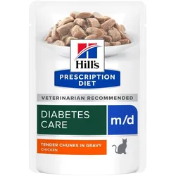 HILL'S PRESCRIPTION DIET Feline m/d diabetes + weight management mit Huhn 12x85 g