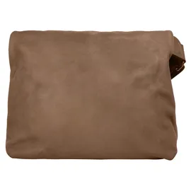Samantha look Umhängetasche echt Leder, Made in Italy braun