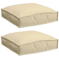 VidaXL Sitzauflage Palettkissen für geeigneten Sitz 2 pcs Beige