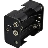TRU Components TC-13220544 Batteriehalter 6x Mignon (AA) Druckknopfanschluss (L x B x H) 61 x 48 x 19mm