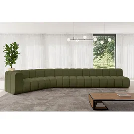 altdecor Ecksofa modulares Sofa Karex-L3 - 490x194x70 cm Grün
