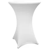 Lumaland 1x hochwertige Stehtischhusse 70-75 cm, ÖKO-TEX® Zertifikat | Stretch Tisch-Überzug schnelltrocknend, Husse mit Verstärkung im Fußbereich | Waschbar, pflegeleicht & langlebig