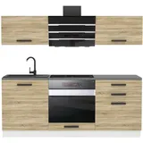 b belini group Belini Küchenzeile Sonoma Eiche, Holz, 180x204x60 cm, Küchen, Küchenzeilen & Küchenblöcke, Küchenzeilen ohne Geräte