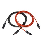 E.For.U Solarkabel Verlängerung Modulkabel, mit MC4 Stecker, H1Z2Z2-K Solarmodul PV Kabel 4mm2/6mm (300 cm), Rot+Schwarz