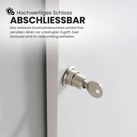 bümö Aktenschrank 3OH 80 x 40 x 120 braun