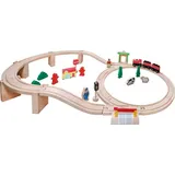 Vedes SpielMaus Holzeisenbahn in Trommel 38-tlg.